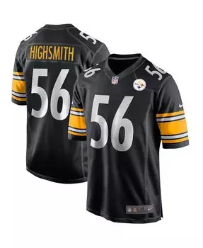 Мужская футболка alex highsmith black pittsburgh steelers game jersey Nike, черный