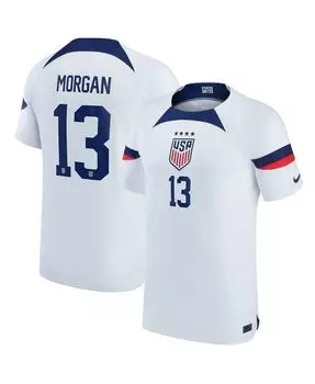 Мужская футболка alex morgan blue uswnt 2022/23 home breathe stadium replica player Nike, синий