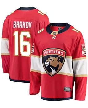 Мужская футболка александра баркова red florida panthers premier breakaway player Fanatics, красный