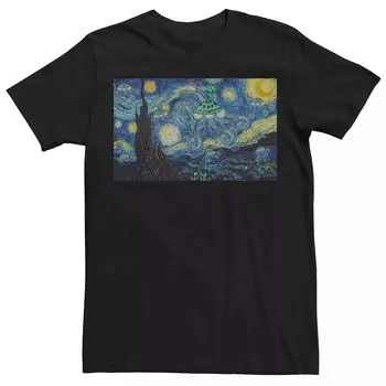 Мужская футболка Alien UFOs Starry Night Licensed Character