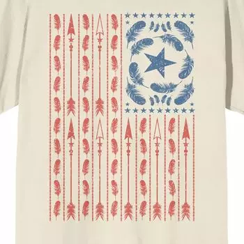 Мужская футболка Americana с перьями и флагом Licensed Character
