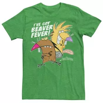 Мужская футболка Angry Beavers I've Got Beaver Fever с портретом Licensed Character
