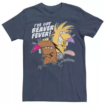 Мужская футболка Angry Beavers I've Got Beaver Fever с портретом Licensed Character