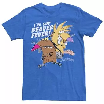Мужская футболка Angry Beavers I've Got Beaver Fever с портретом Licensed Character