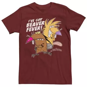 Мужская футболка Angry Beavers I've Got Beaver Fever с портретом Licensed Character