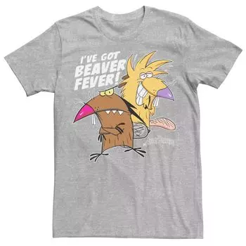 Мужская футболка Angry Beavers I've Got Beaver Fever с портретом Licensed Character