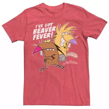 Мужская футболка Angry Beavers I've Got Beaver Fever с портретом Licensed Character
