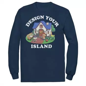Мужская футболка Animal Crossing: New Horizons Design Your Island Licensed Character