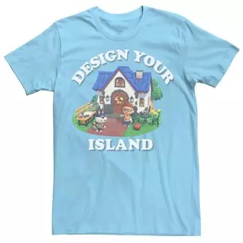 Мужская футболка Animal Crossing: New Horizons Design Your Island Licensed Character
