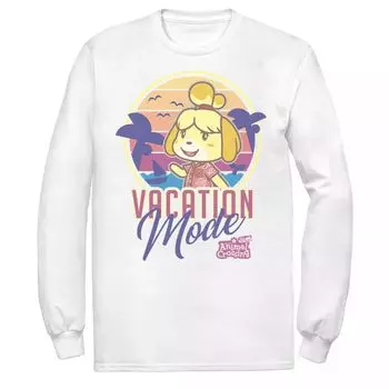 Мужская футболка Animal Crossing New Horizons Isabelle Vacation Mode Licensed Character