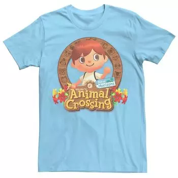 Мужская футболка Animal Crossing New Horizons Villager с портретом Licensed Character