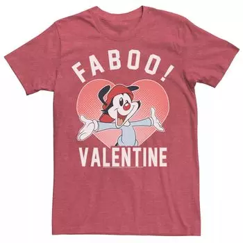 Мужская футболка Animaniacs Wakko Faboo Valentine с портретом Licensed Character