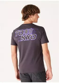 Мужская футболка антрацитового цвета с круглым вырезом W232285003 Футболка с круглым вырезом Wrangler, антрацитовый