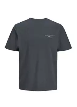 Мужская футболка антрацитового цвета с круглым вырезом JPRBLASANCHEZ BRANDING TEE CREW NEC Jack & Jones, антрацитовый