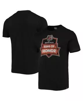 Мужская футболка '47 black cincinnati bengals ring of honor '47 Brand, черный