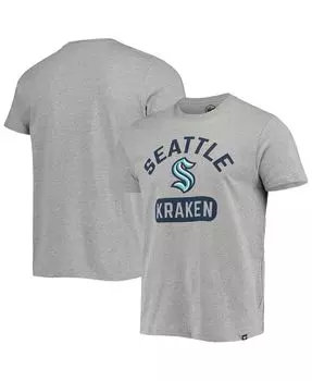 Мужская футболка '47 heathered grey seattle kraken arch pill super rival '47 Brand, мульти