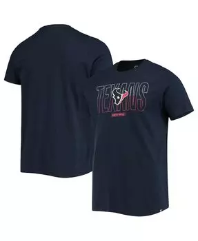 Мужская футболка '47 navy houston texans split squad super rival '47 Brand, синий