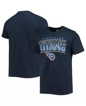 Мужская футболка '47 navy tennessee titans team super rival '47 Brand, синий