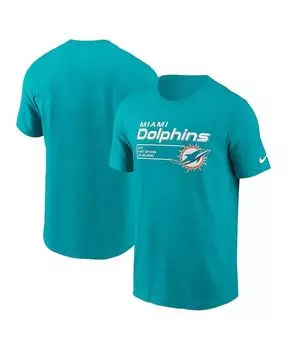 Мужская футболка Aqua Miami Dolphins Division Essential Nike