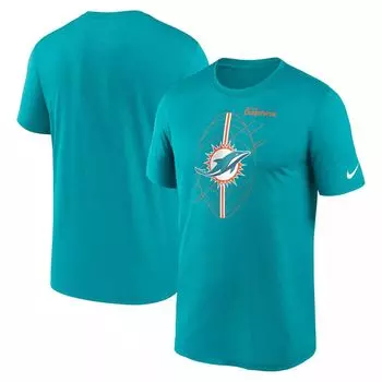 Мужская футболка Aqua Miami Dolphins Legend Icon Performance Nike