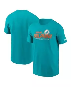 Мужская футболка Aqua Miami Dolphins Local Essential Nike