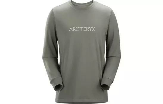 Мужская футболка Arcteryx с длинными рукавами, хаки