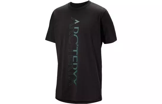 Футболка мужская Arcteryx DownWord с логотипом, черный