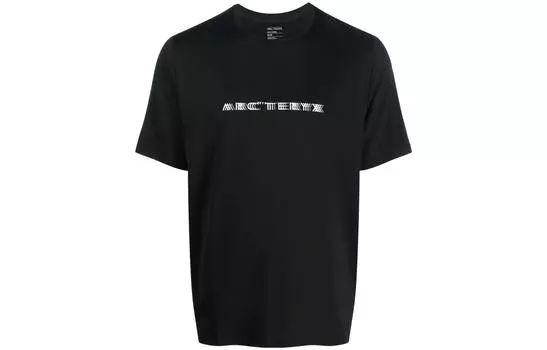 Футболка мужская Arcteryx Cormac Series с логотипом, черный