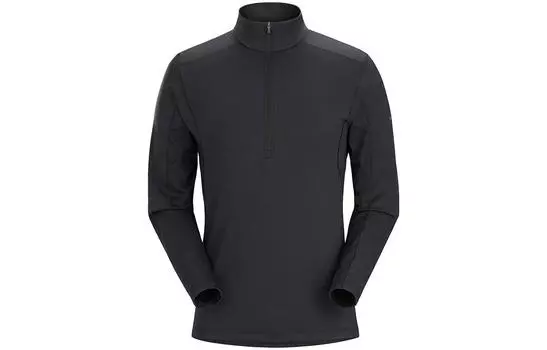 Футболка мужская Arcteryx на полумолнии, черный