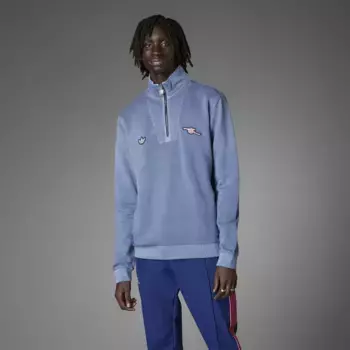 Мужская футболка Arsenal Terrace Icons Adidas на молнии, синий