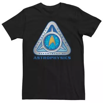 Мужская футболка Астрофизики Star Trek Академии Звездного Флота Licensed Character