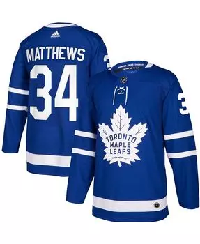 Мужская футболка Auston Matthews Toronto Maple Leafs Authentic Player adidas, синий
