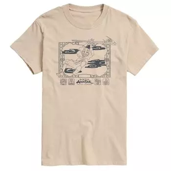 Мужская футболка Avatar Aang Glider Licensed Character