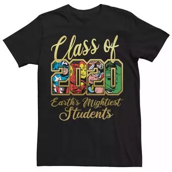 Мужская футболка Avengers Class Of 2020 с рукописным текстом Marvel