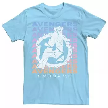 Мужская футболка Avengers: Endgame с градиентным логотипом Shatter Marvel