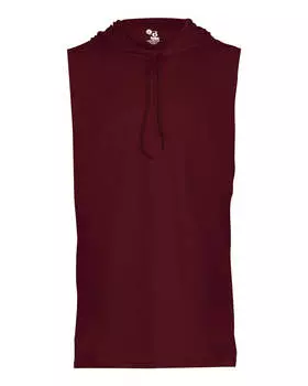 Мужская футболка B-Core без рукавов с капюшоном Badger, бордовый