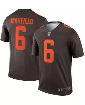 Мужская футболка baker mayfield brown cleveland browns alternate legend jersey Nike, коричневый