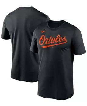 Мужская футболка baltimore orioles wordmark legend черного цвета Nike, черный