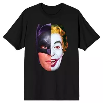 Мужская футболка Batman 66 TV Batman Joker Licensed Character, черный