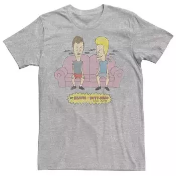 Мужская футболка Beavis And Butthead Couch Laughs с короткими рукавами Licensed Character