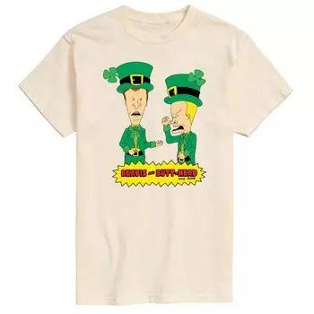 Мужская футболка Beavis And Butthead ко Дню Святого Патрика Licensed Character