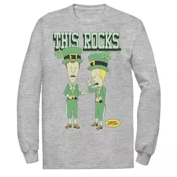 Мужская футболка Beavis And Butthead Rockin Sham ко Дню Святого Патрика Licensed Character