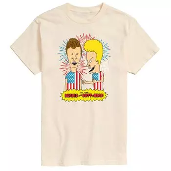 Мужская футболка Beavis And Butthead USA Firework Licensed Character