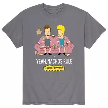 Мужская футболка Beavis & Butthead Nachos Rule Licensed Character