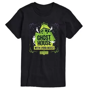 Мужская футболка Beetlejuice 2 Ghost House с рисунком Лидии Licensed Character, черный
