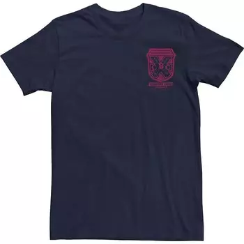 Мужская футболка Beetlejuice Bushwood Pocket Crest Pocket Hit Tee Licensed Character, темно-синий