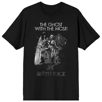 Мужская футболка Beetlejuice Ghost Licensed Character, черный