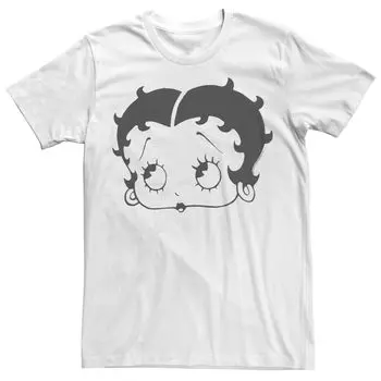 Мужская футболка Betty Boop с большим лицом Licensed Character
