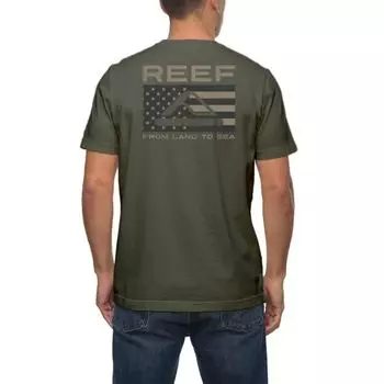 Мужская футболка Beverley с принтом Reef, цвет military green