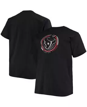 Мужская футболка big and tall black houston texans color pop Fanatics, черный